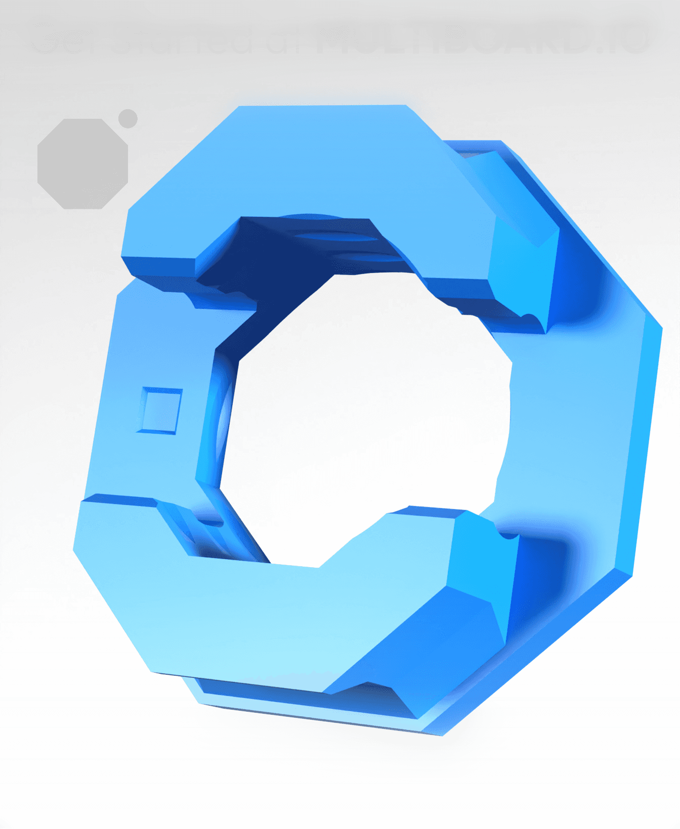 Raised Double-Sided Snap (DS Part A) 3d model