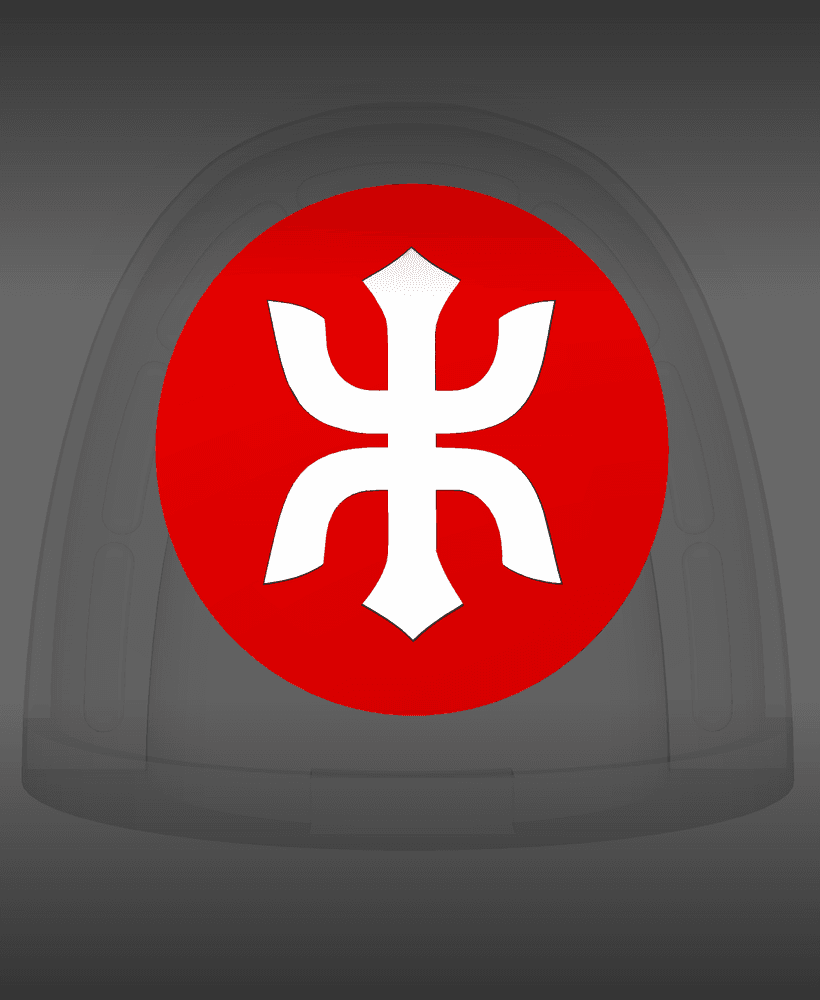 Red Ronin Chapter V10K Shoulder Circle Symbols 3d model