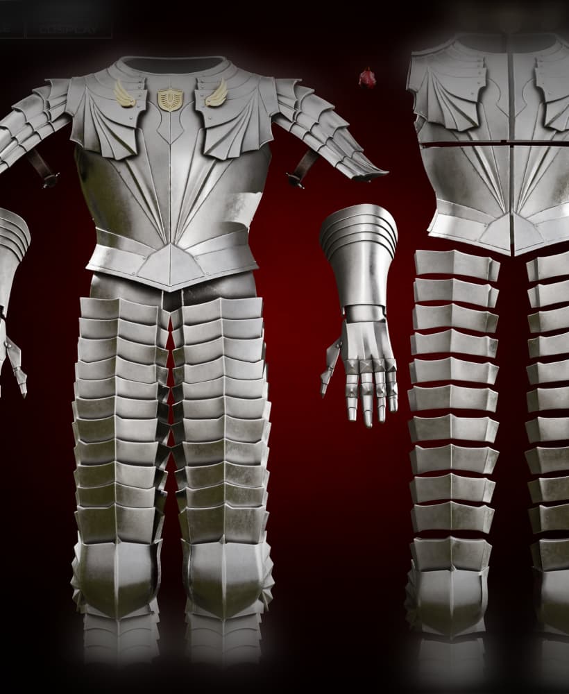 GRIFFITH GOLDEN AGE ARMOR life size cosplay - Berserk Fan Art STL 3d model