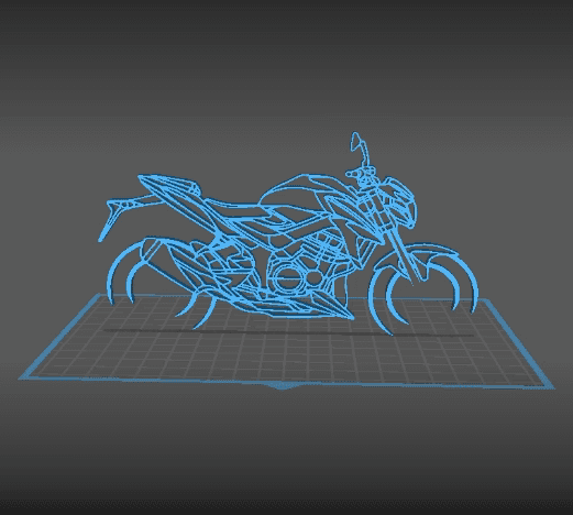 Suzuki - GSXS Wall Art 3d model