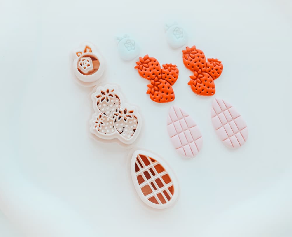 Berry 3 piece Clay Cutter Set 3d model