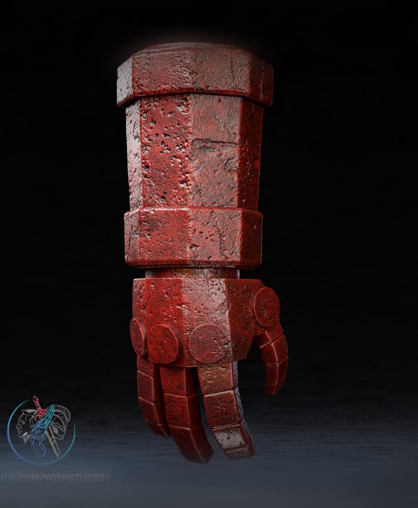 Hell Boy Glove 3D Printer STL File 3d model