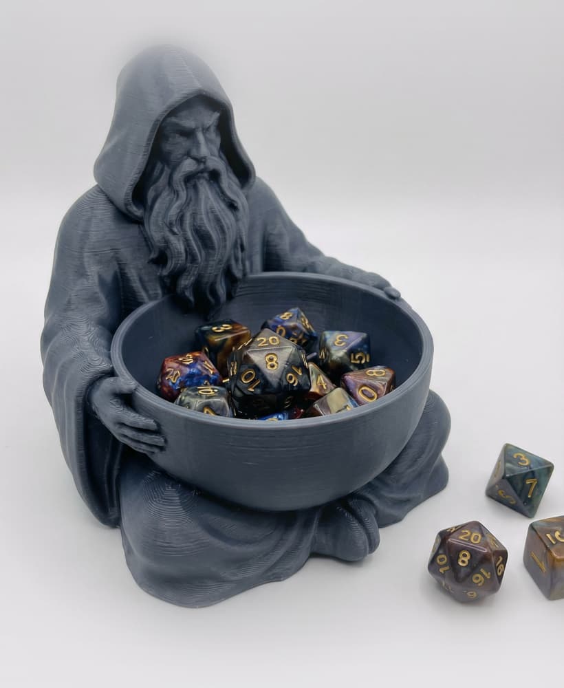 Wizard Dice Bowl - Fantasy Dice Holder for DND & TTRPG Tabletop Gaming 3d model
