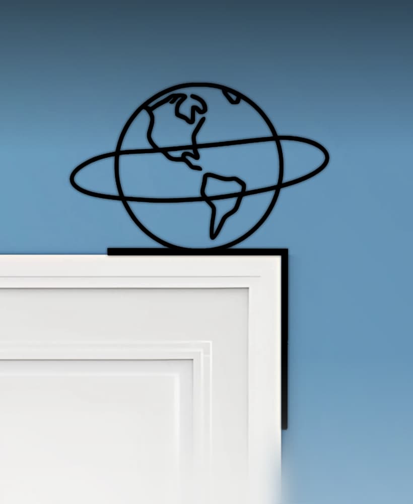 Planet Door Corner Decor 3d model