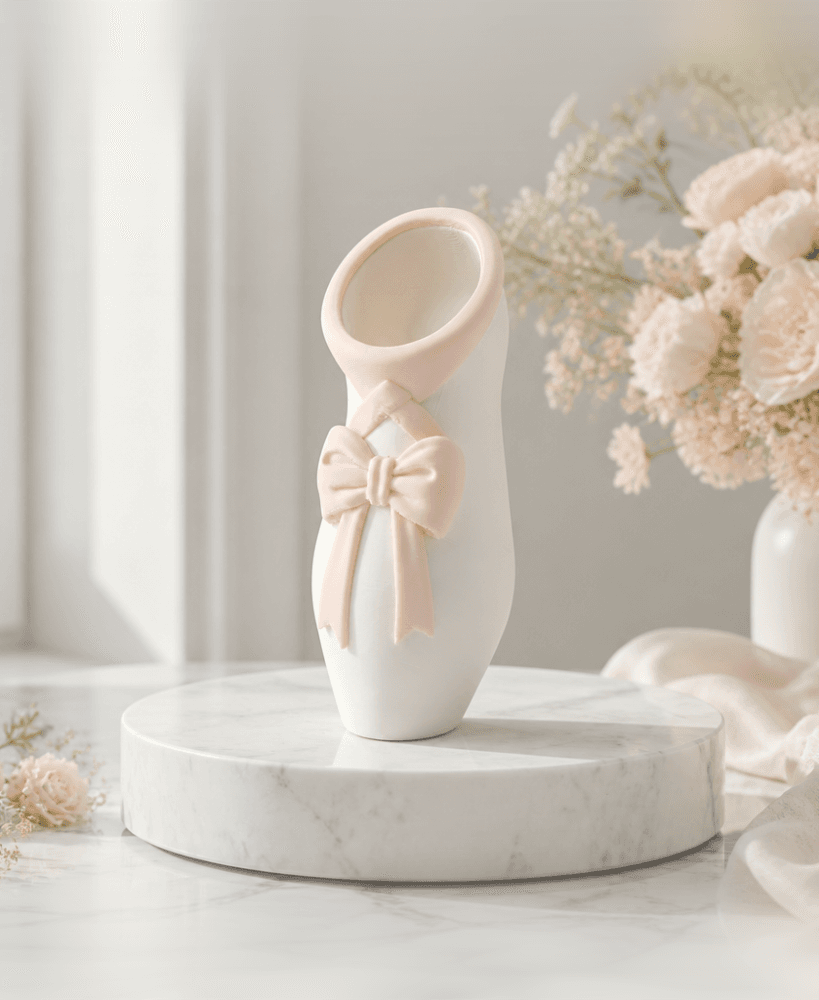 Ballet Shoe Vase - Ballerina Slipper Decor 3d model