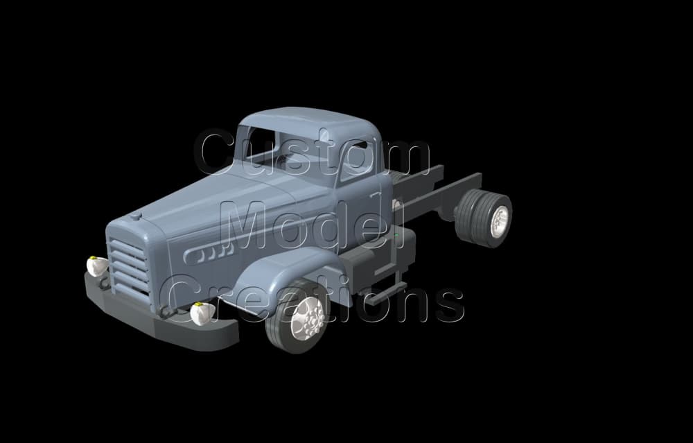 FWD Auto Company Cab And Frame 1/87 3d model