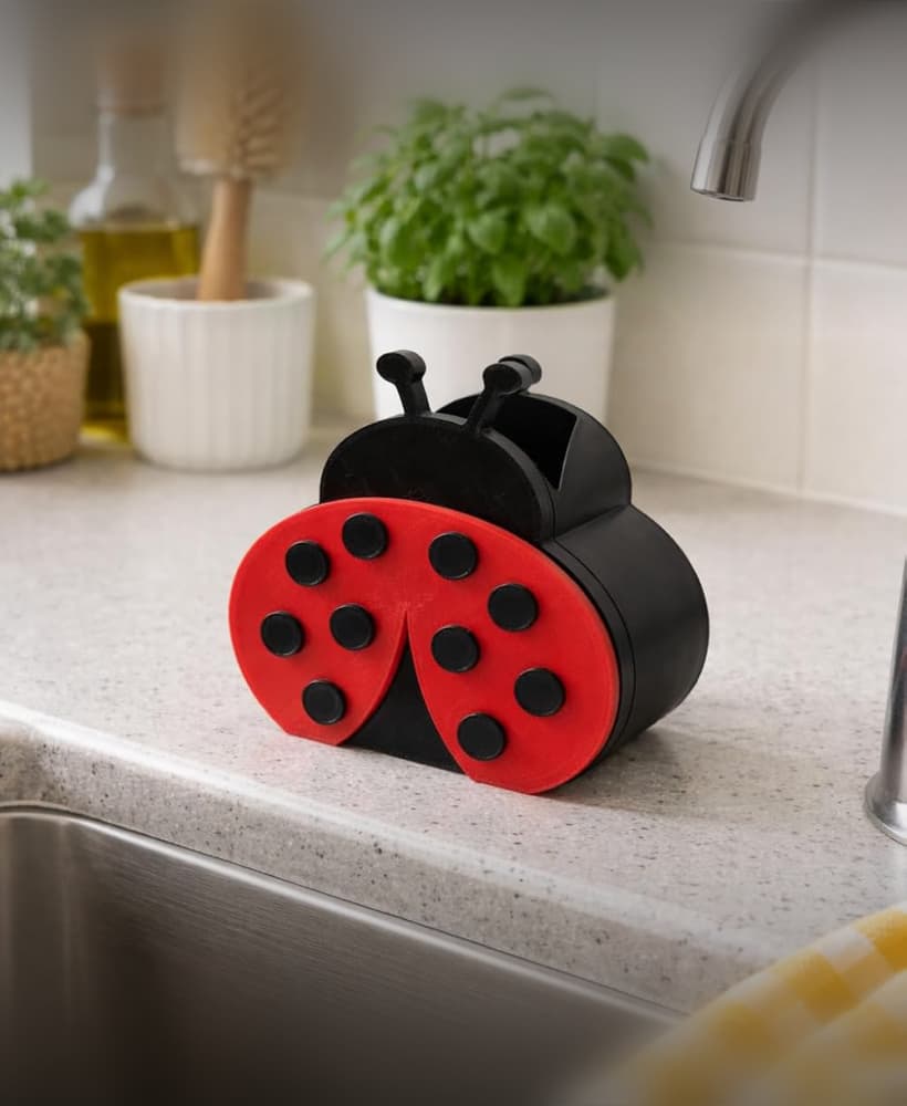 Lady Bug Soap Holder 3d model