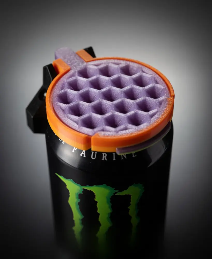 Ultimate 3D Printed Can Cap with Handle – Flip-Top Lid That Locks Open 3d model