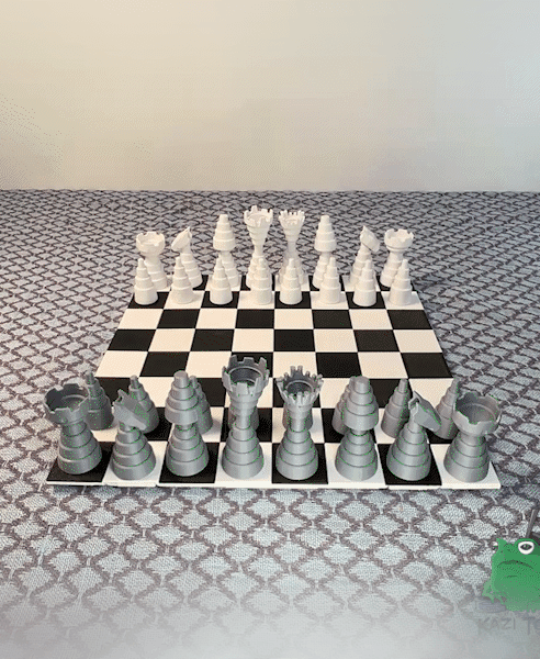 Telescoping Chess Complete Set 3d model