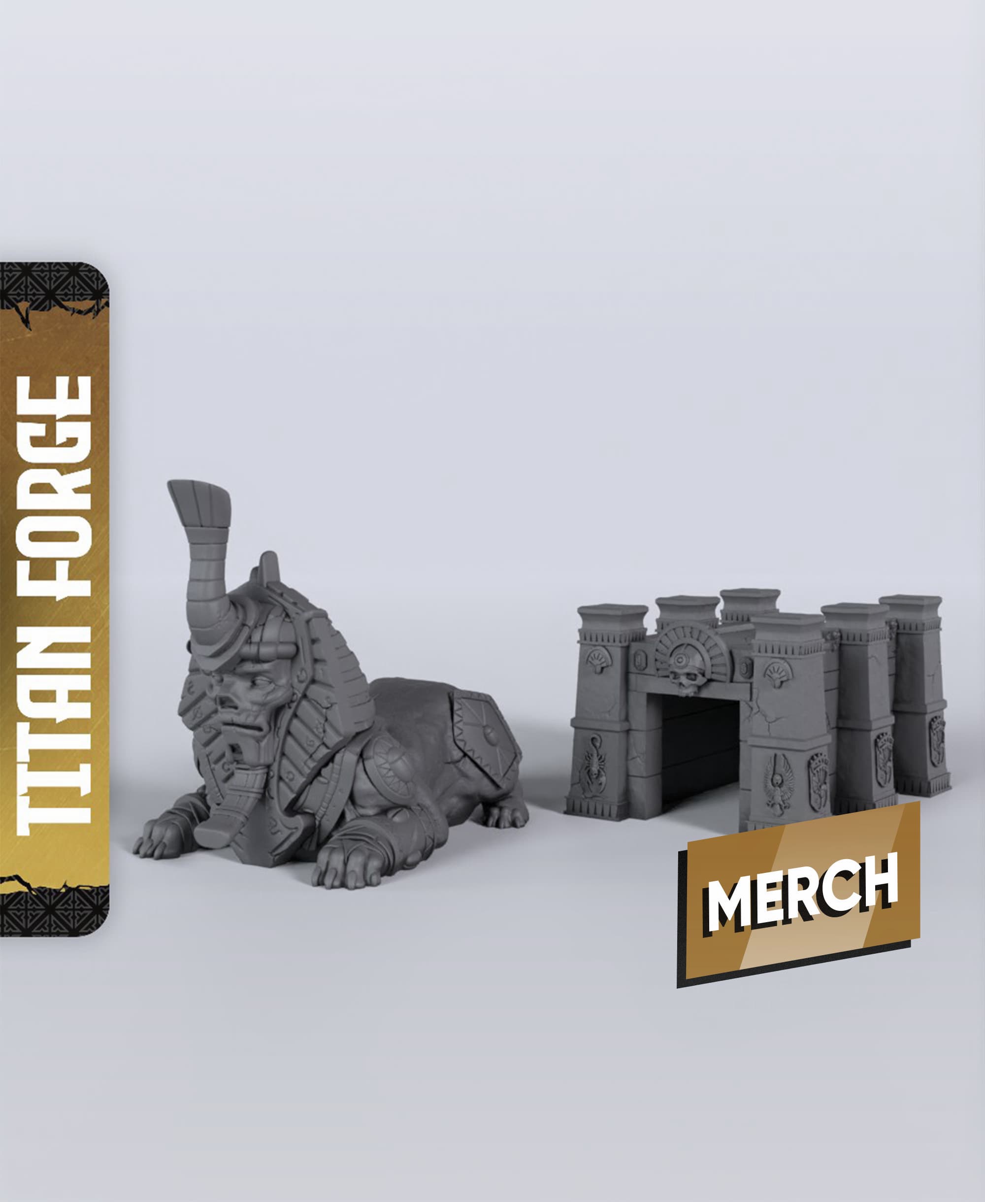 Terrain Undying Dynasties 3 - With Free Dragon - 5e DnD Inspired for RPG and Wargamers 3d model
