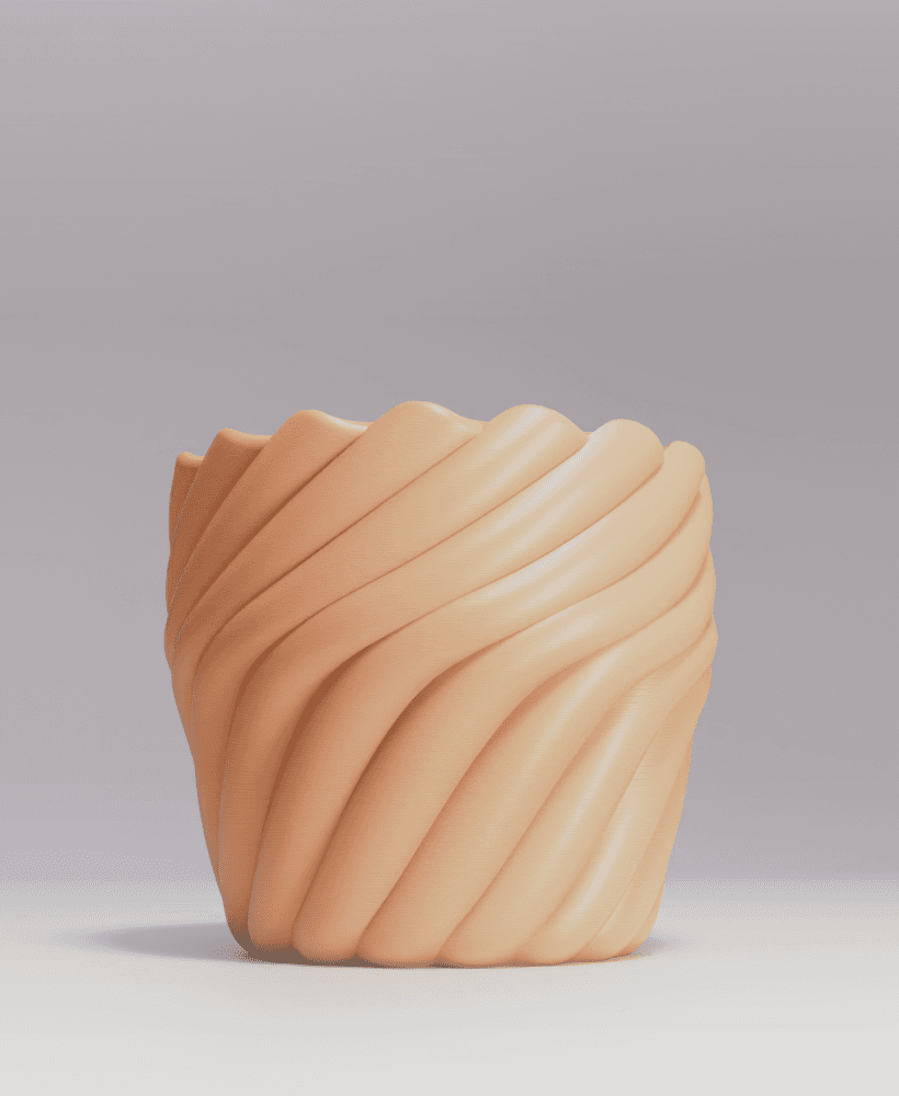 Twisted Bands -Planter 3d model