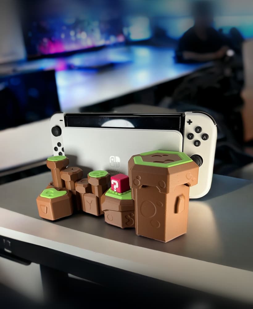 Nintendo Switch Stand - Inspired by "Mario Bros" - Fan Art 3d model