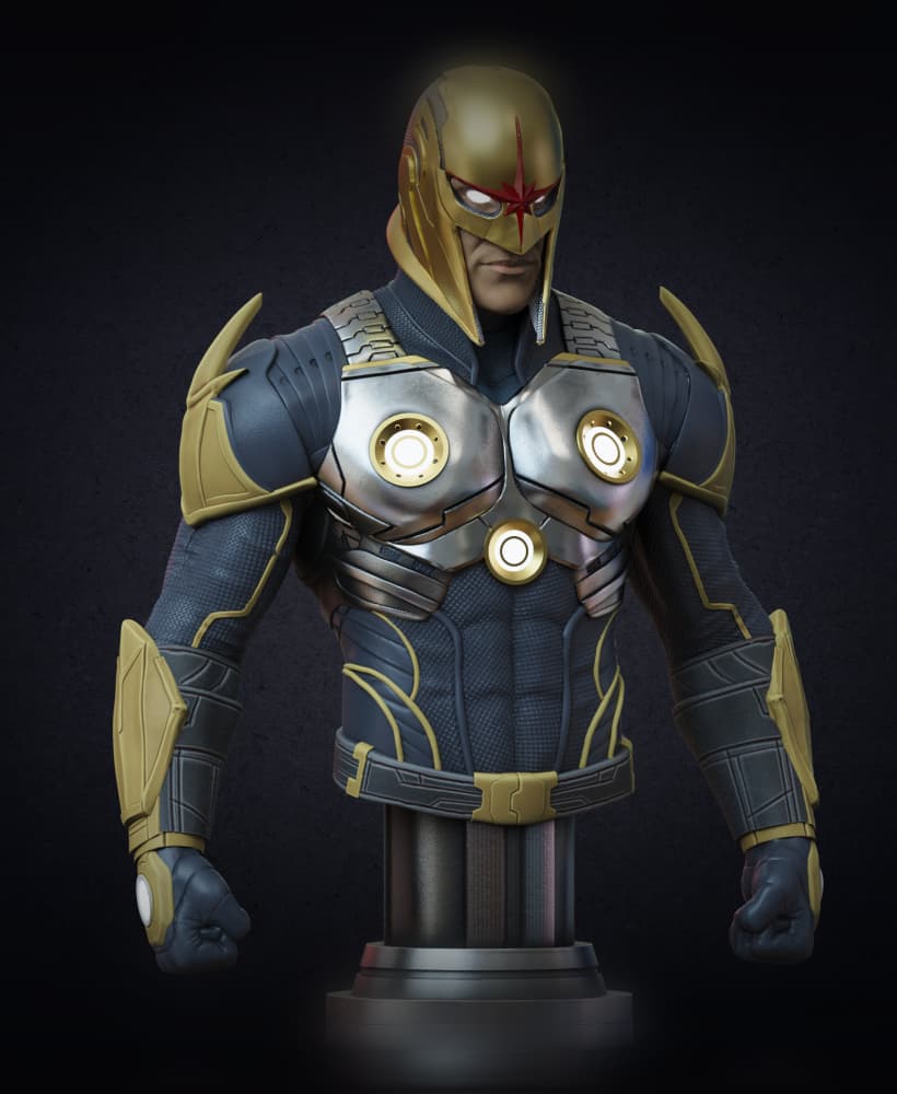 Nova bust (Pre-Supported) 3d model