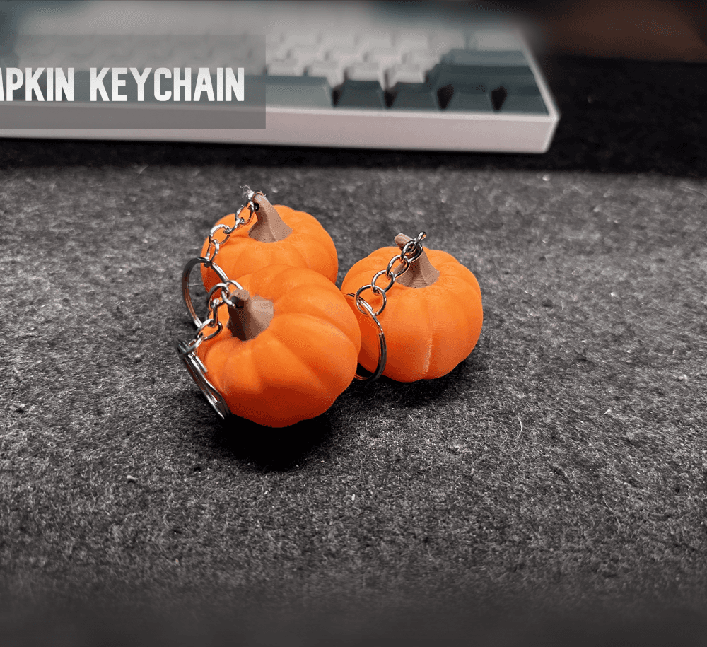 Pumpkin Keychain 3d model