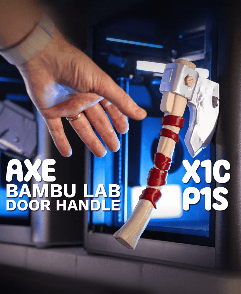 Battle Axe - Handle for Bambu Lab printers 3d model