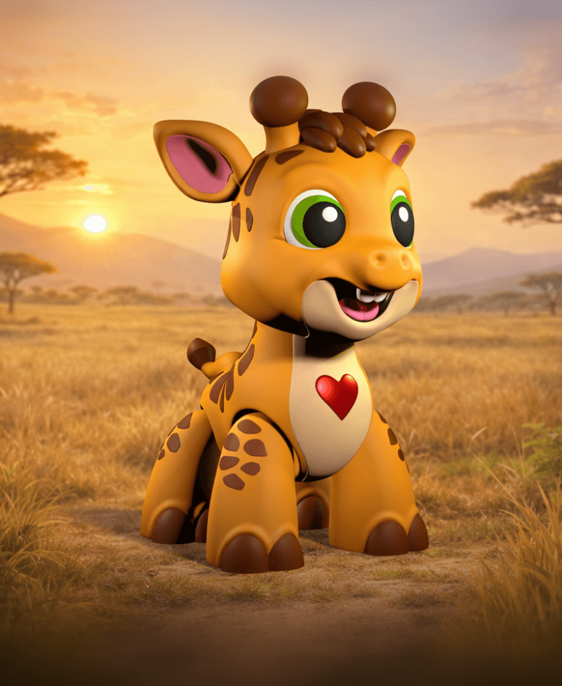 Gigi the Giraffe – Wiggle Budz 3d model
