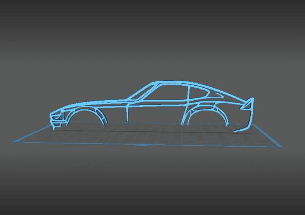 Datsun - 240Z Wall Art 3d model