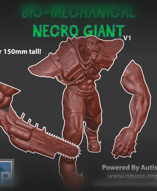 Bio-Mechanical Necro Giant 3d model