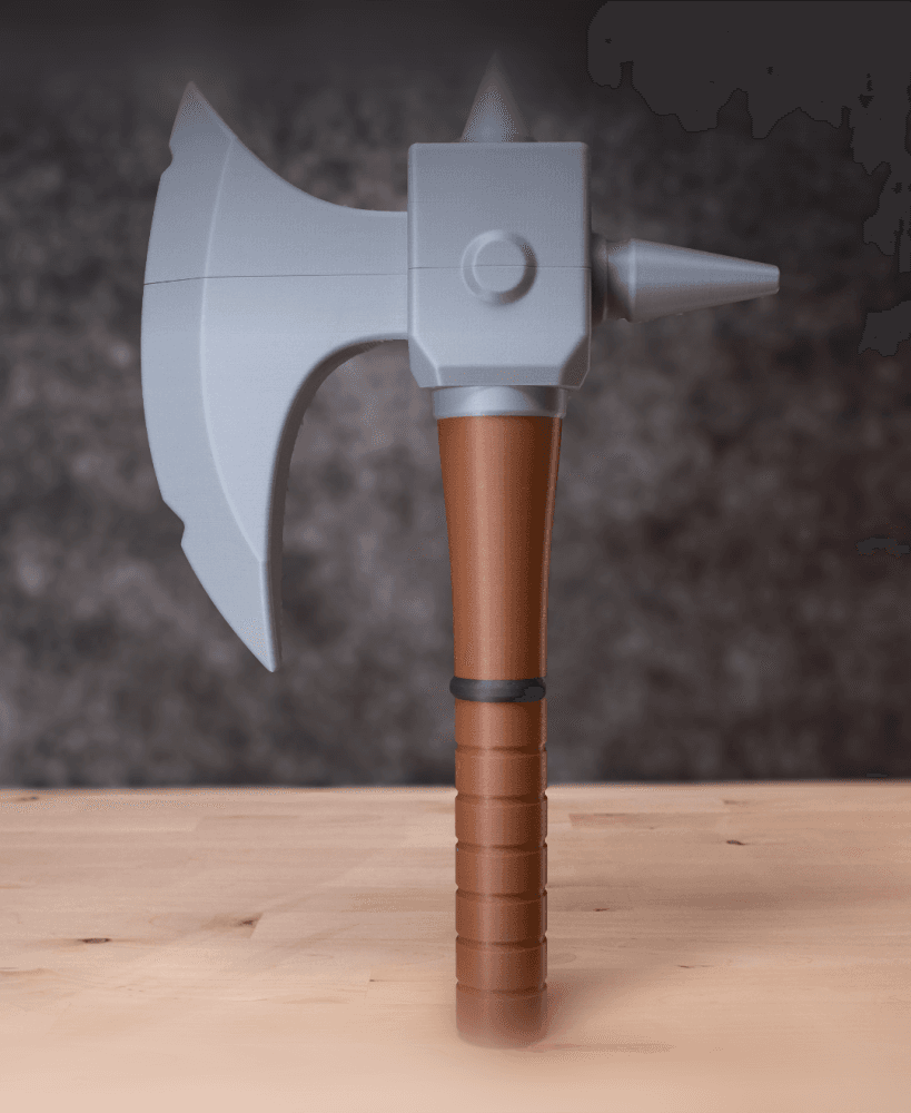 Knight’s Axe Kit | No AMS, No Support, No Glue 3d model