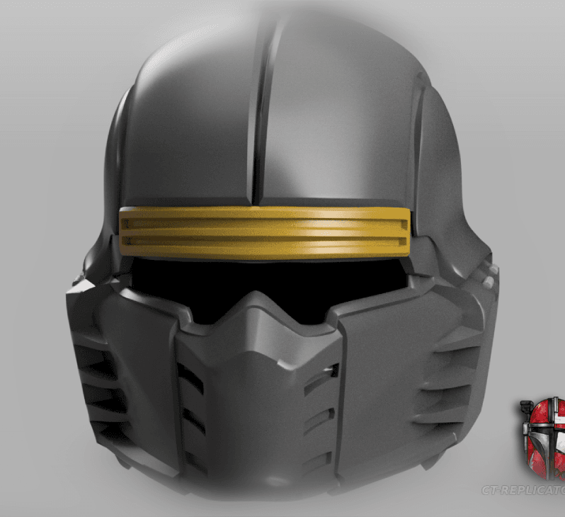 Helldivers 2 - RS-100 Sanctioner Helmet Cosplay 1:1 Replica 3d model