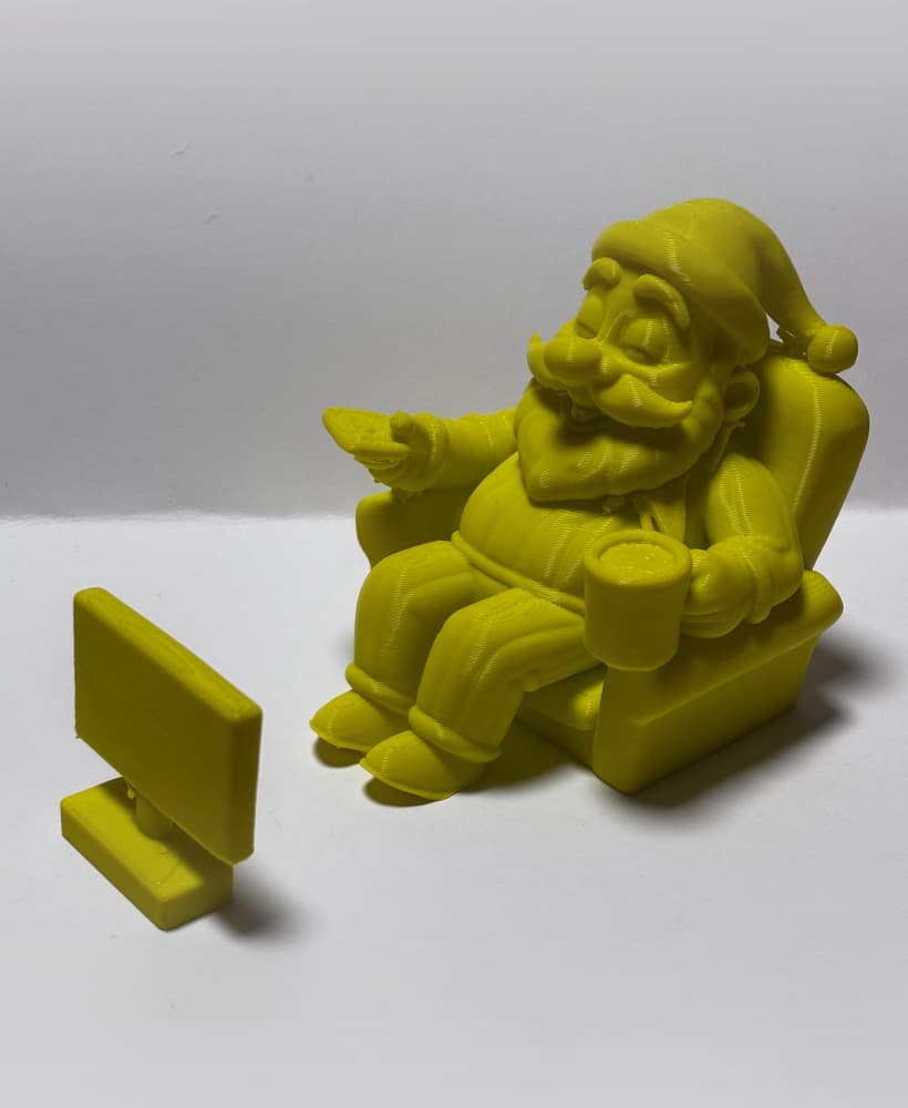 Christmas santa claus relaxing 3d model