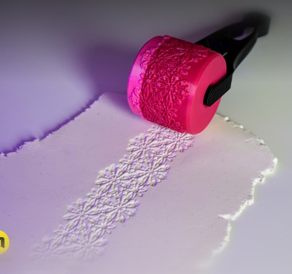 Texture Rollers Lace Patterns middle #6 3d model