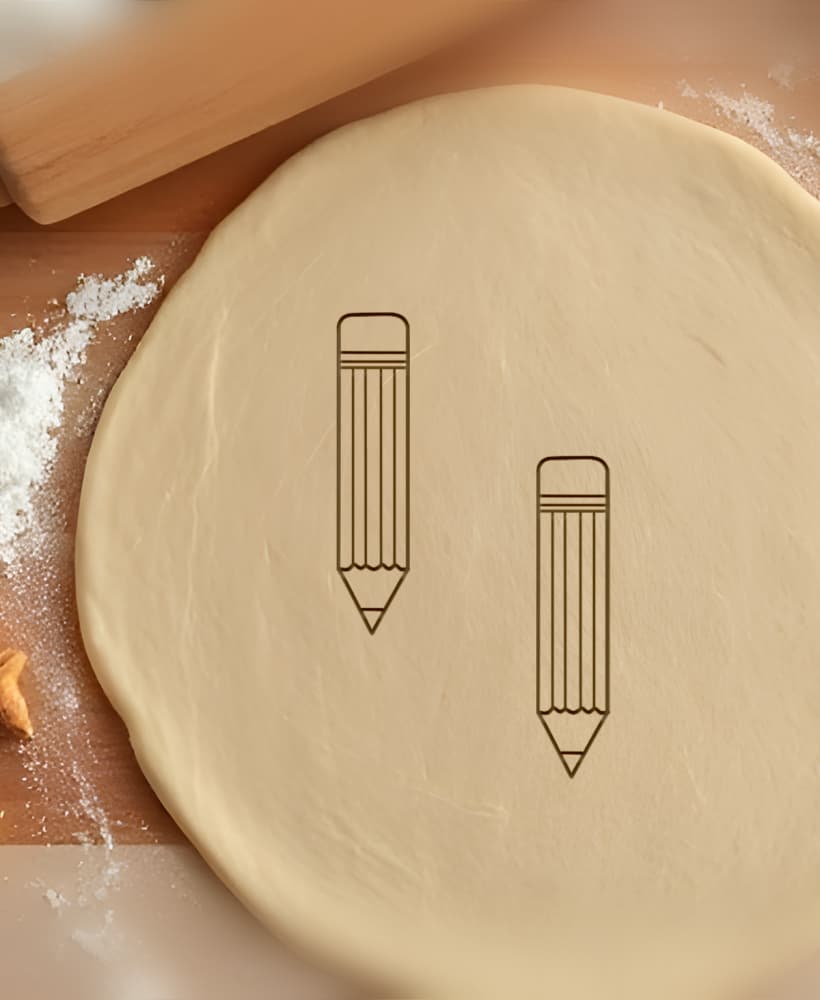 Pencil Cookie Cutter, Biscuit Cutter 3d model