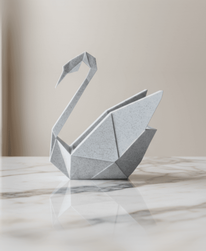 L'amora Origami Swan 3d model