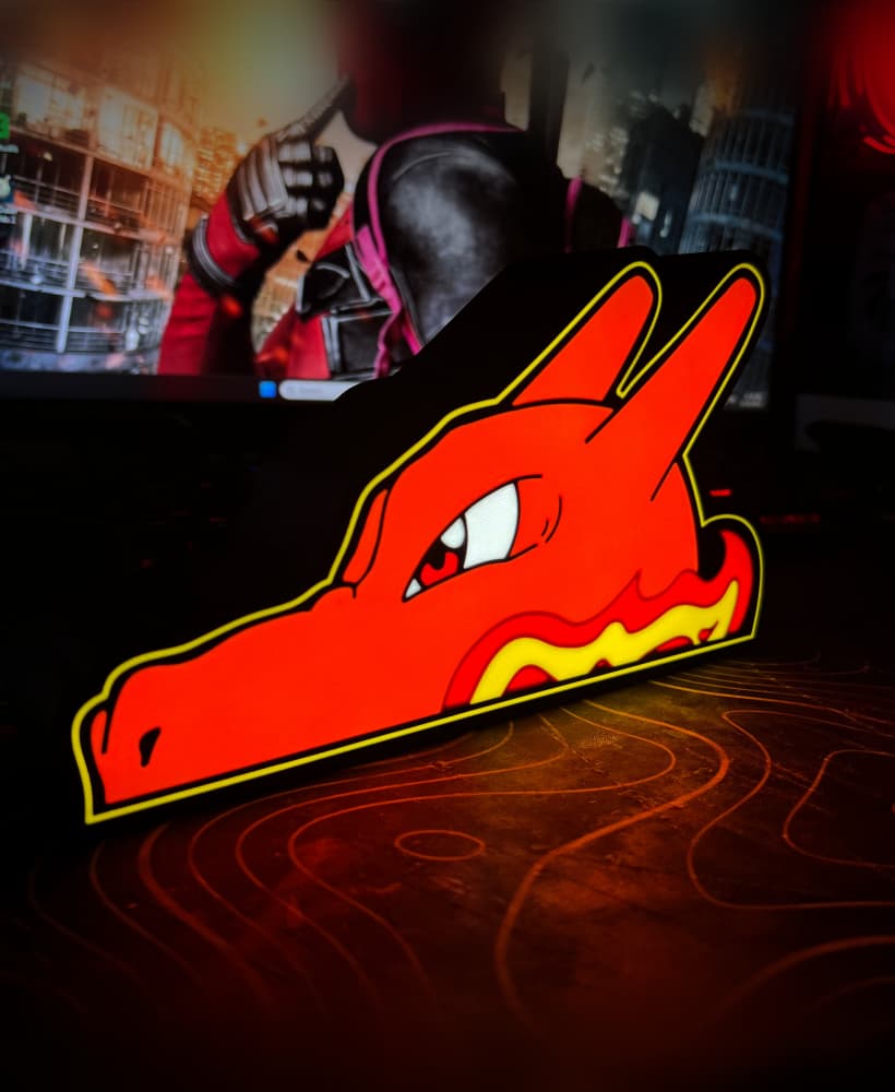 Charizard Peeker Light Box 3d model