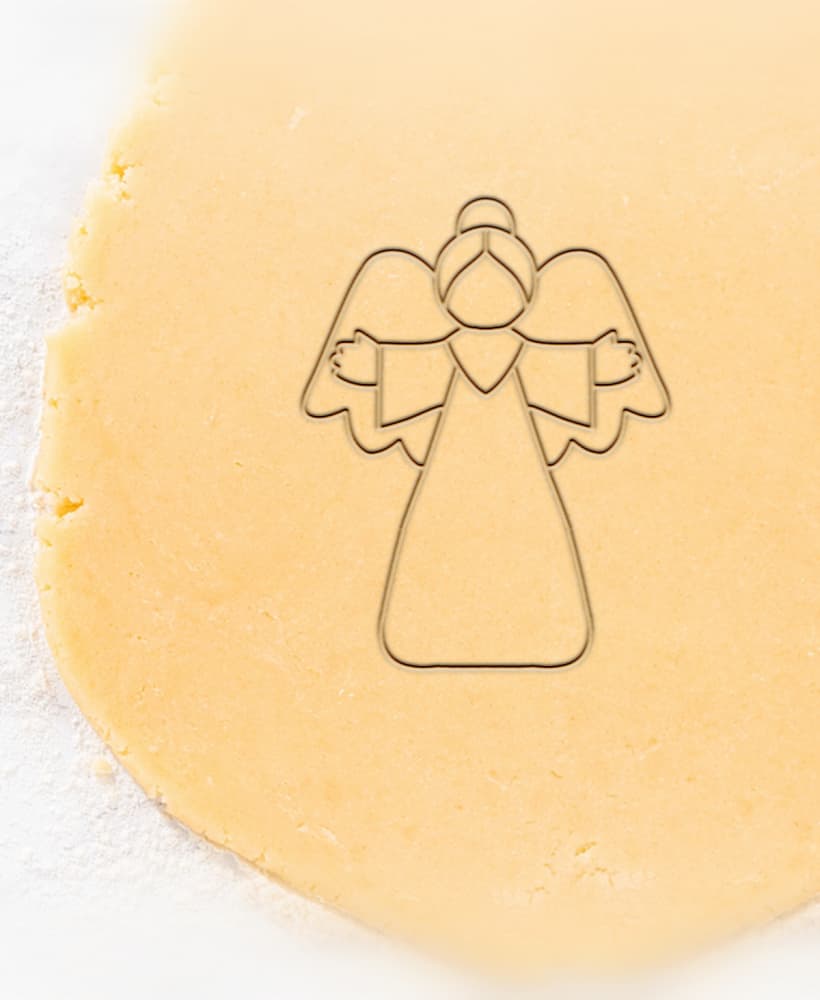 Angel Cookie Cutter, Biscuit Cutter 3d model