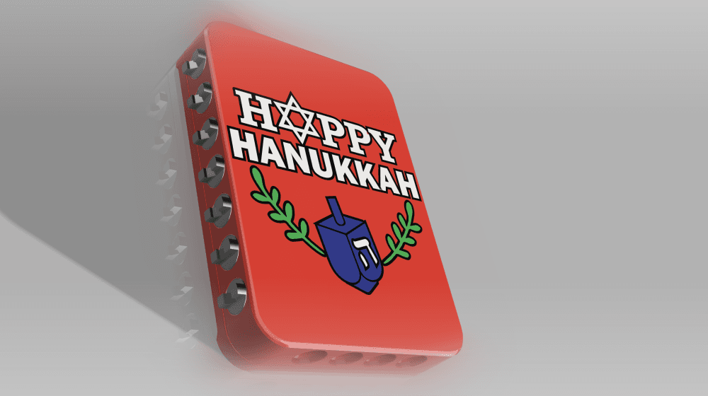 Happy Hanukkah, Annoying Gift Card Box, 22 thumb screws 3d model
