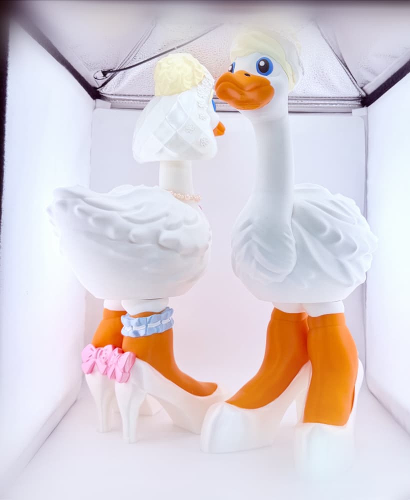 Bride Goose Gear for Porch Goose 3d model