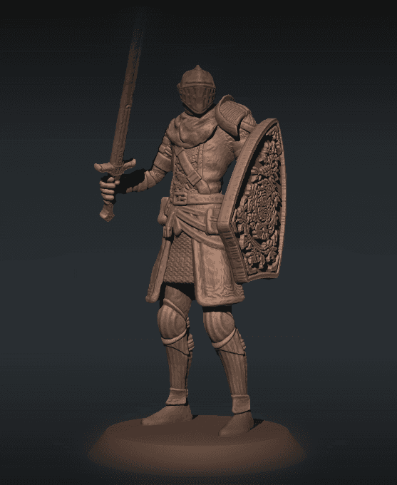 Elite Knight - Dark Souls - 3D Printable STL Model 3d model