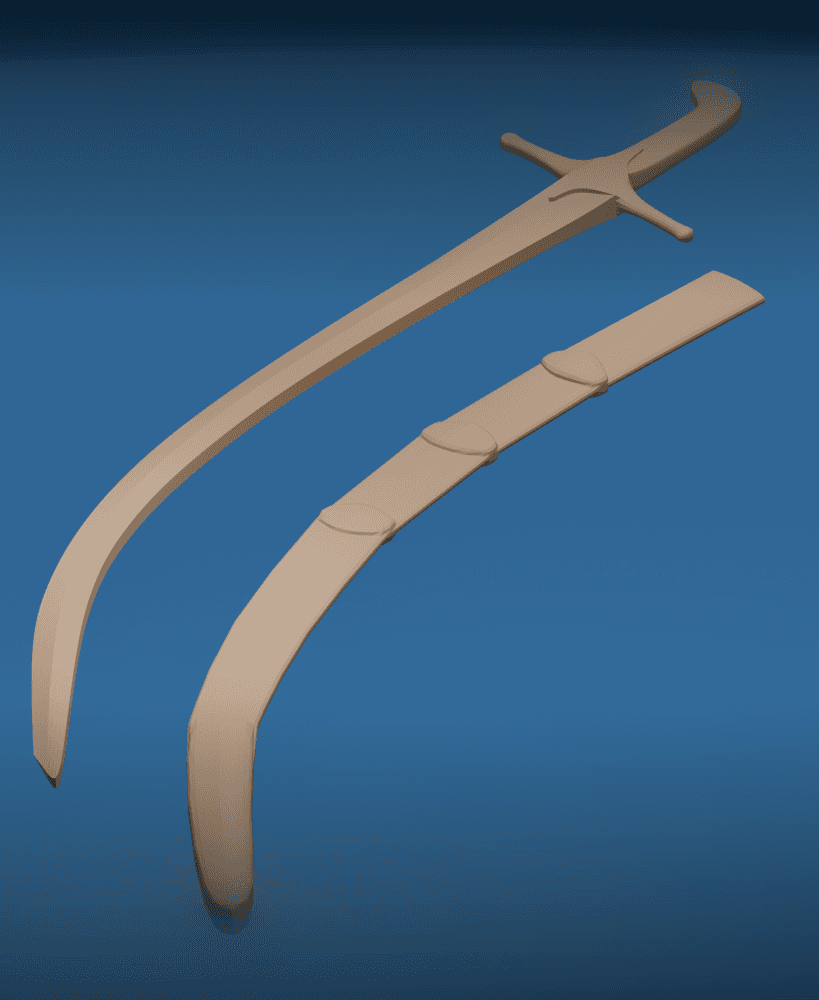 The shamshir v2 3d model