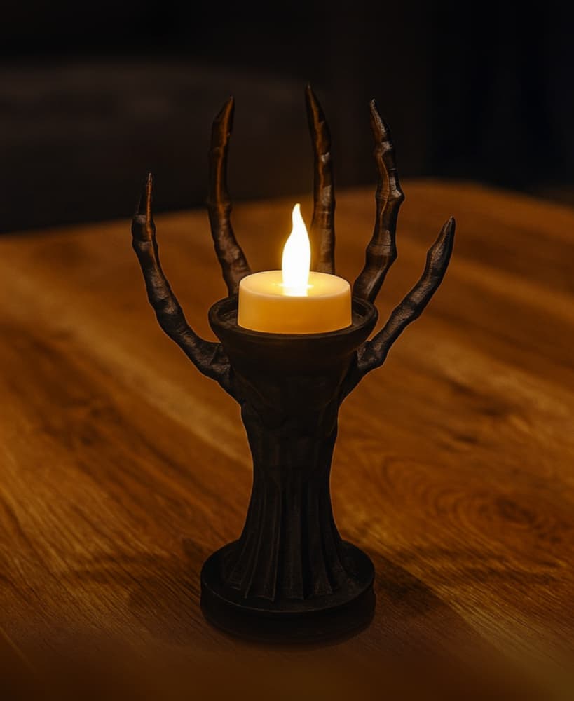 SKELETON HAND TEA LIGHT HOLDER - HAND OF SHADOWS 3d model