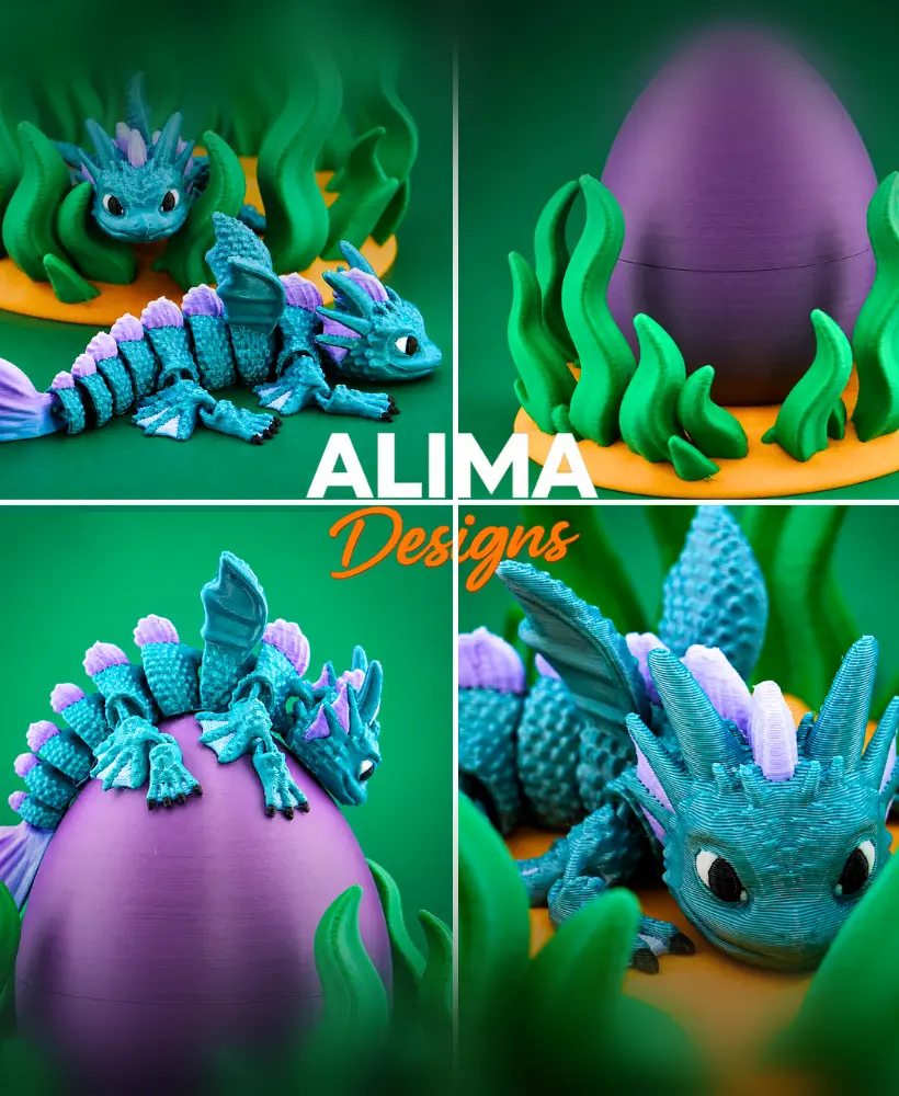 Little Fish Dragon 3d model