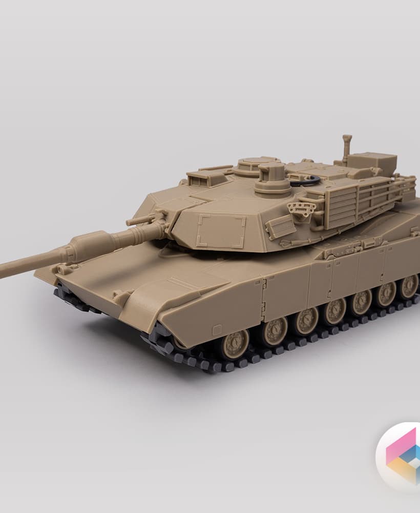 M1A2 Abrams tank - foldable 3d model