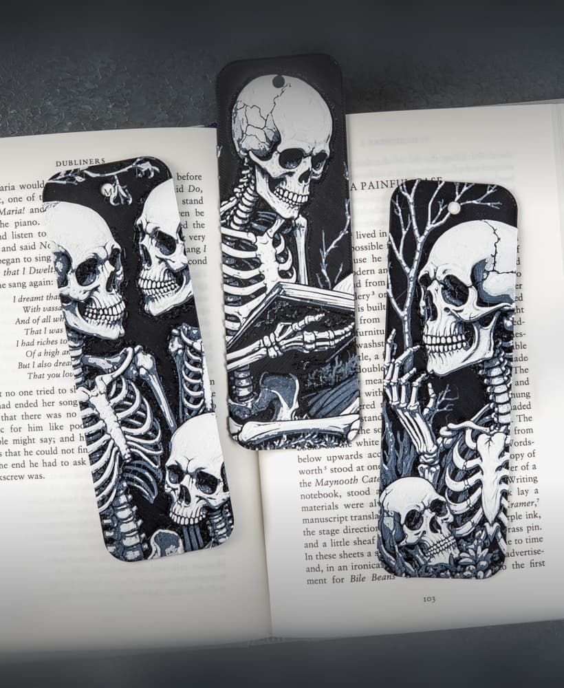 Skeleton Bookmarks 3d model