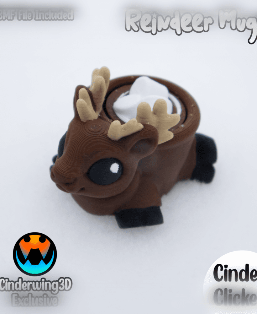 Reindeer Hot Cocoa Clicker 3d model