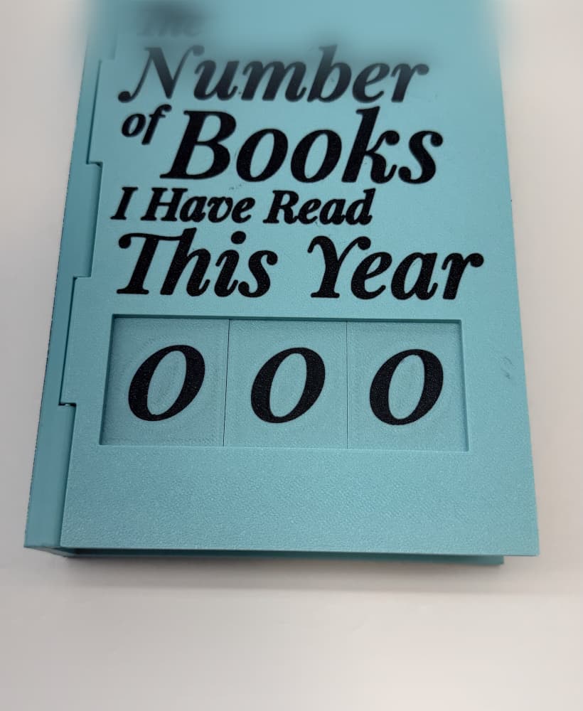 The R7Makers Ledger | Modular Book Tracker & Mechanical Counter | R7Makers 3d model