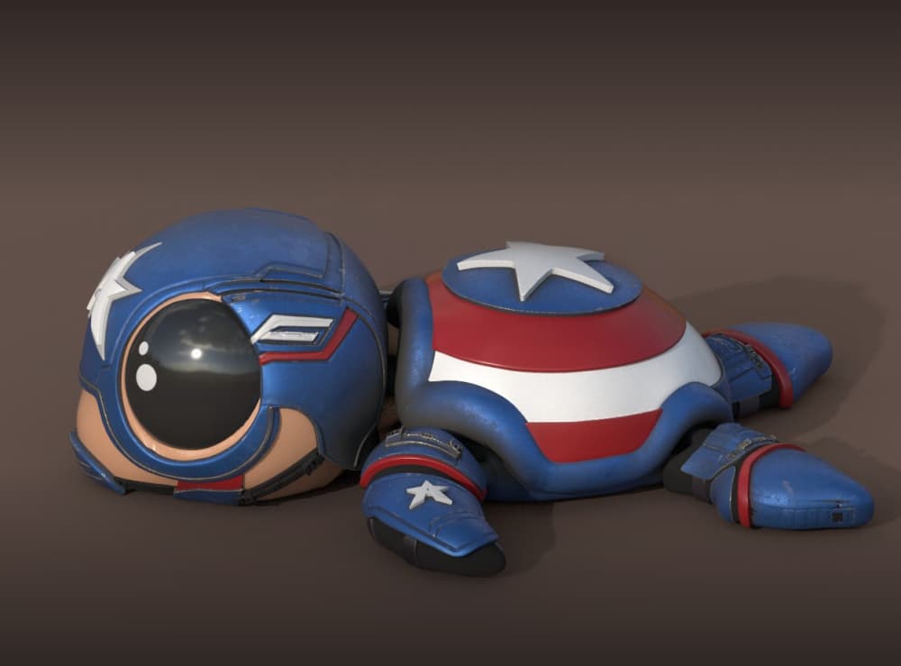 Super Turtle US Agent John Walker 3d model