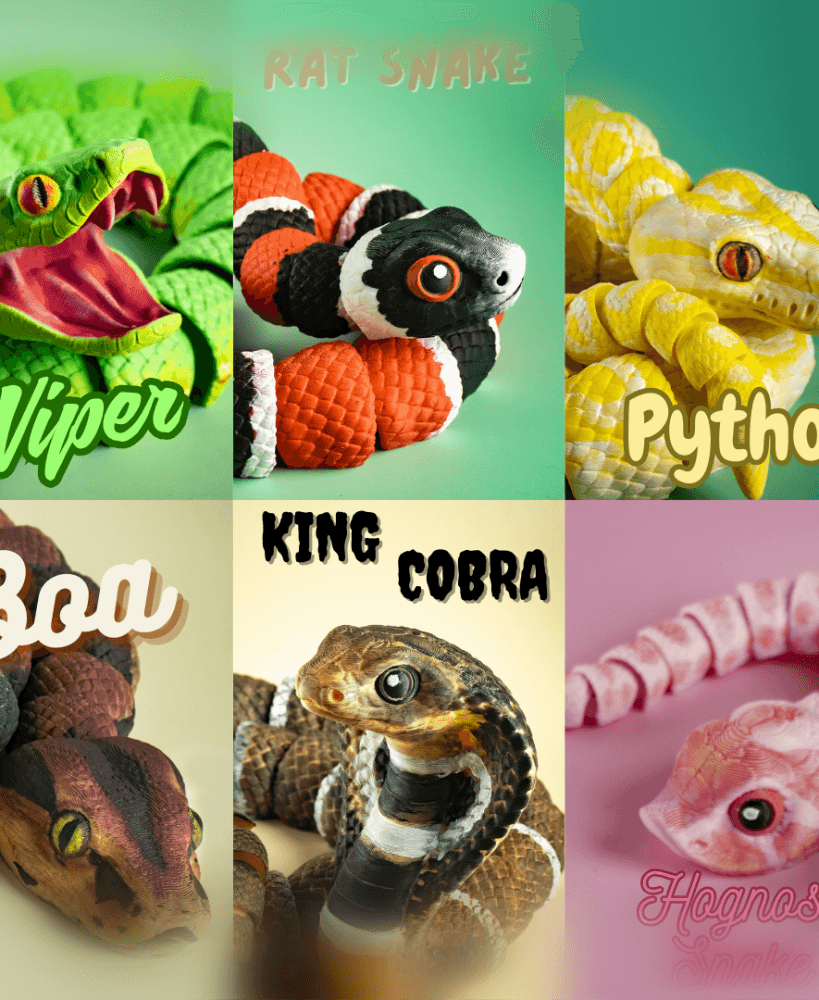 Articulater Modular Snake 3d model