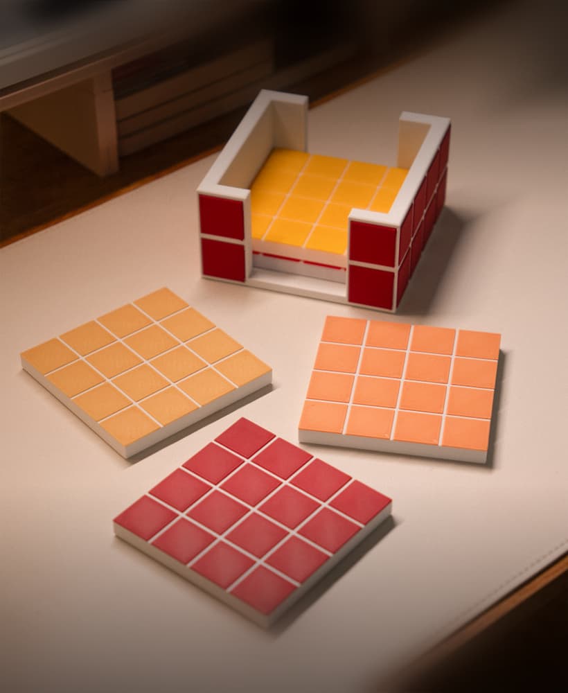 Tile Coaster 3d model