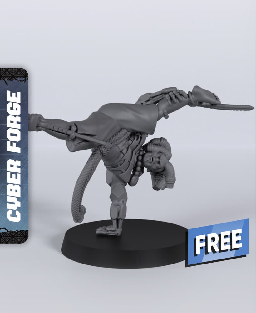Louva-a-Deus - With Free Cyberpunk - Sci-Fi Gift Ideas for RPG and Wargamers 3d model