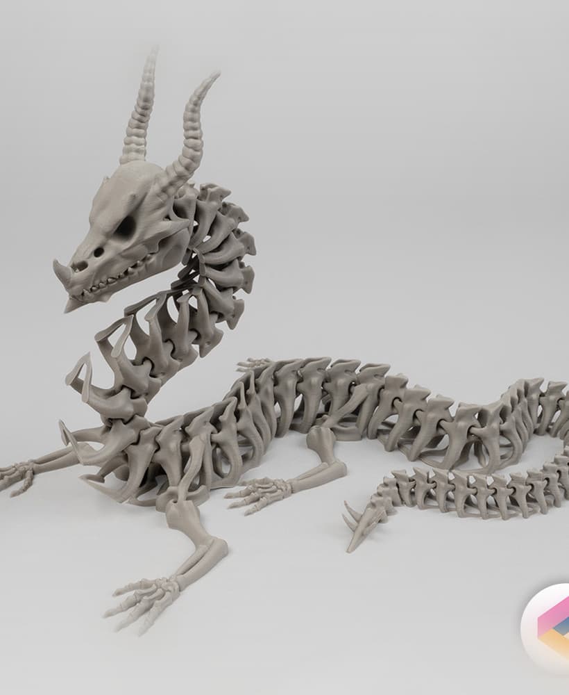 Posable Dragon Skeleton 3d model