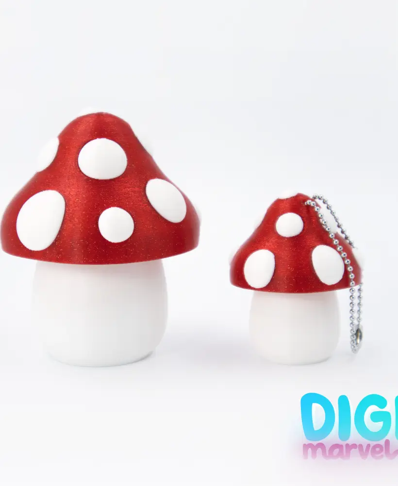 Shroomy Stash + Keychain (Free Commercial Use) 3d model