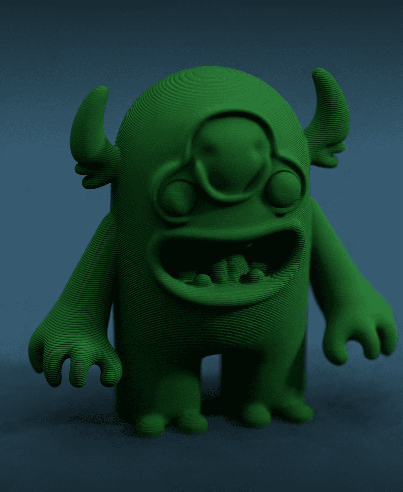 Garry the Monster Cute 3d model