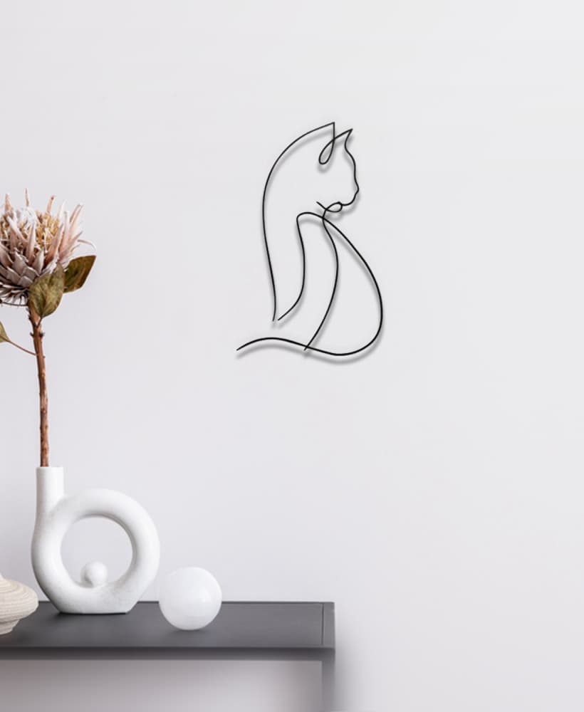 Cat Wall Art 3d model