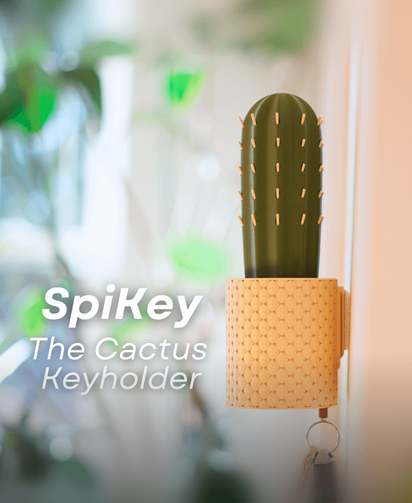 SpiKey - The Cactus Wall Mounted Keyholder 3d model
