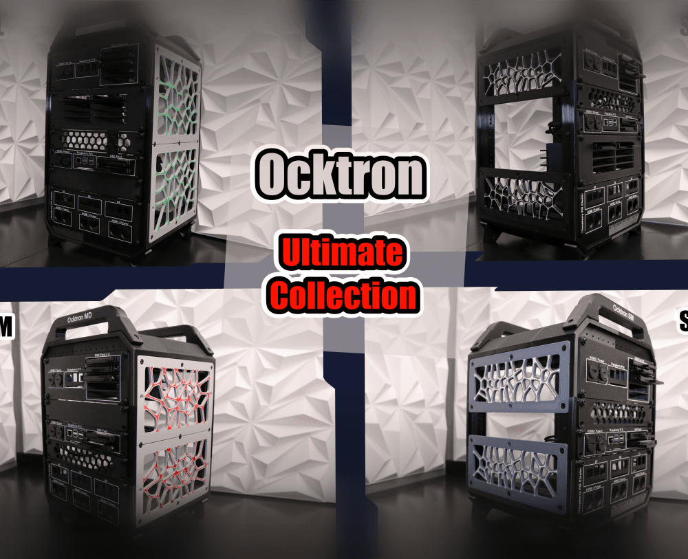 Ocktron 4 Racks Collection 3d model